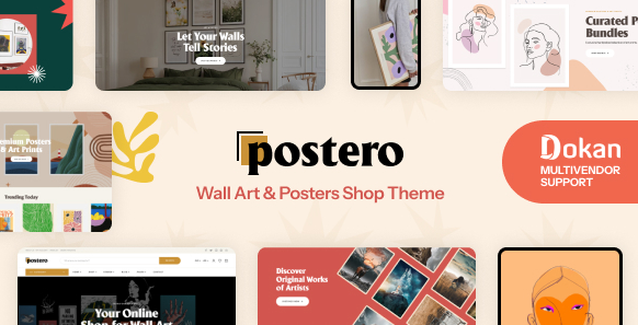 Postero v1.0.6 – 艺术和绘画商店WordPress主题